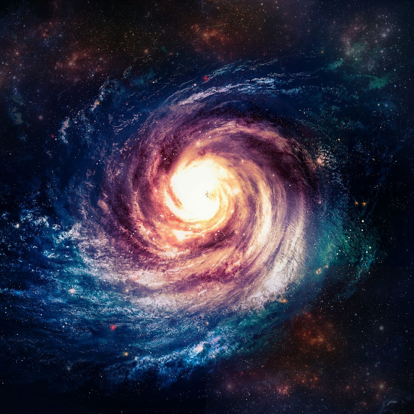 The meme is a photo of a black hole with a swirling, colorful vortex of light and energy. The text overlayed on the image reads "When you finally understand the concept of space-time" and is often used to express a sense of awe or confusion at complex scientific concepts.